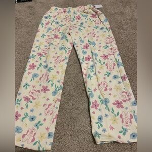 Disney Minnie Mouse Floral Print Pants Size 10-12